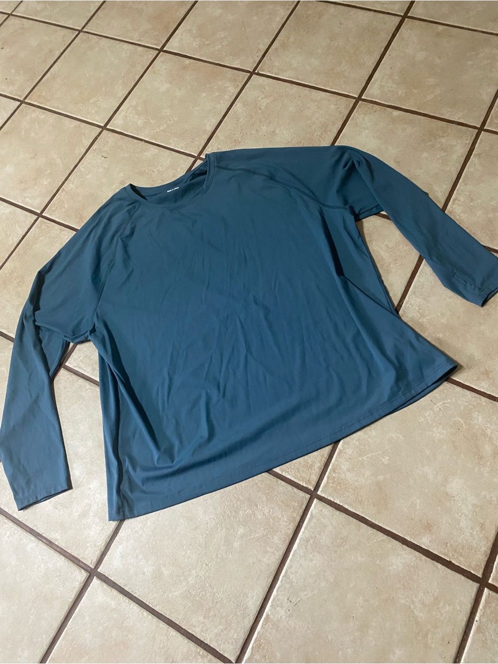 Woman’s SPF-50  Long-Sleeve Crew Neck Shirt - Teal Size 5X by INNO